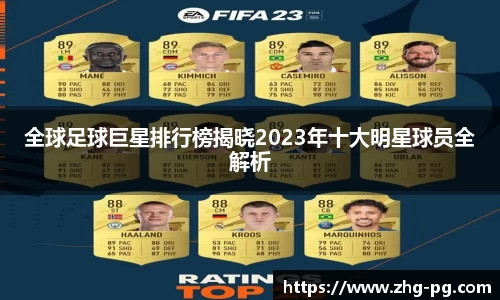 全球足球巨星排行榜揭晓2023年十大明星球员全解析